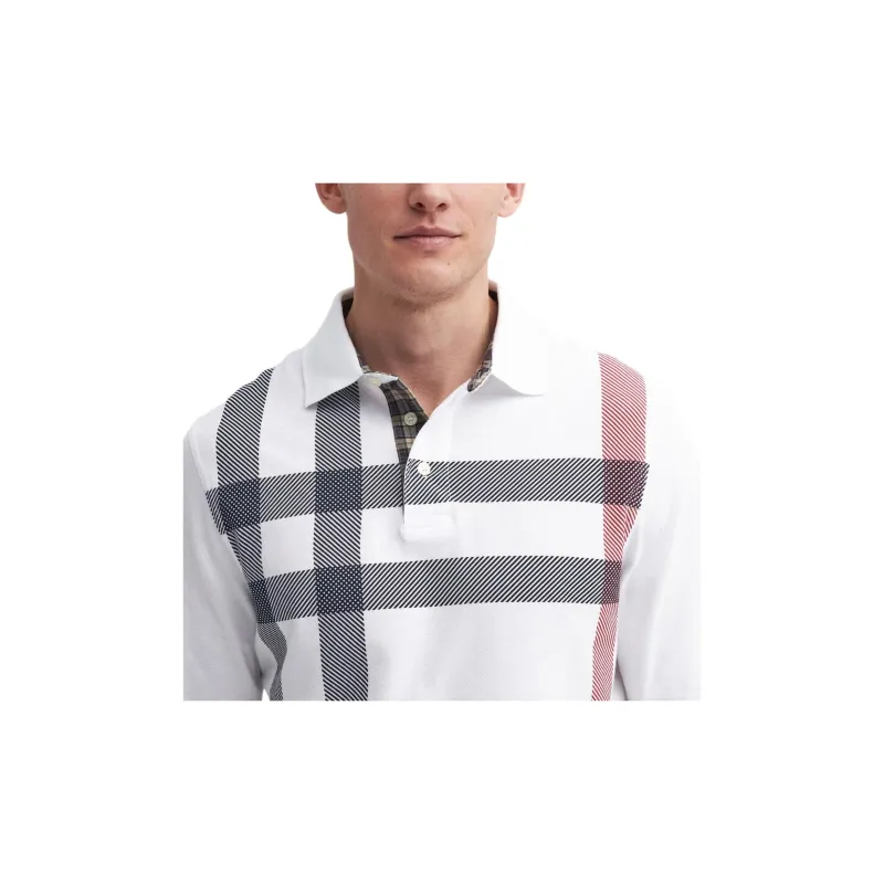 BARBOUR SS24 Polo Shirt Men's White-4