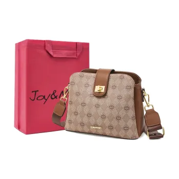 Joy&Mario PVC Fashion Minimalist Style Casual Commute Bag Regular Women's Khaki/Caramel Coffee