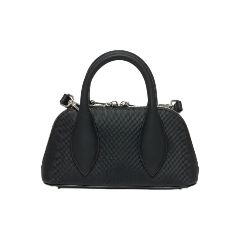 LACOSTE Synthetic Leather Shoulder Bag, Crossbody Bag, Handbag Mini Women's Black-3