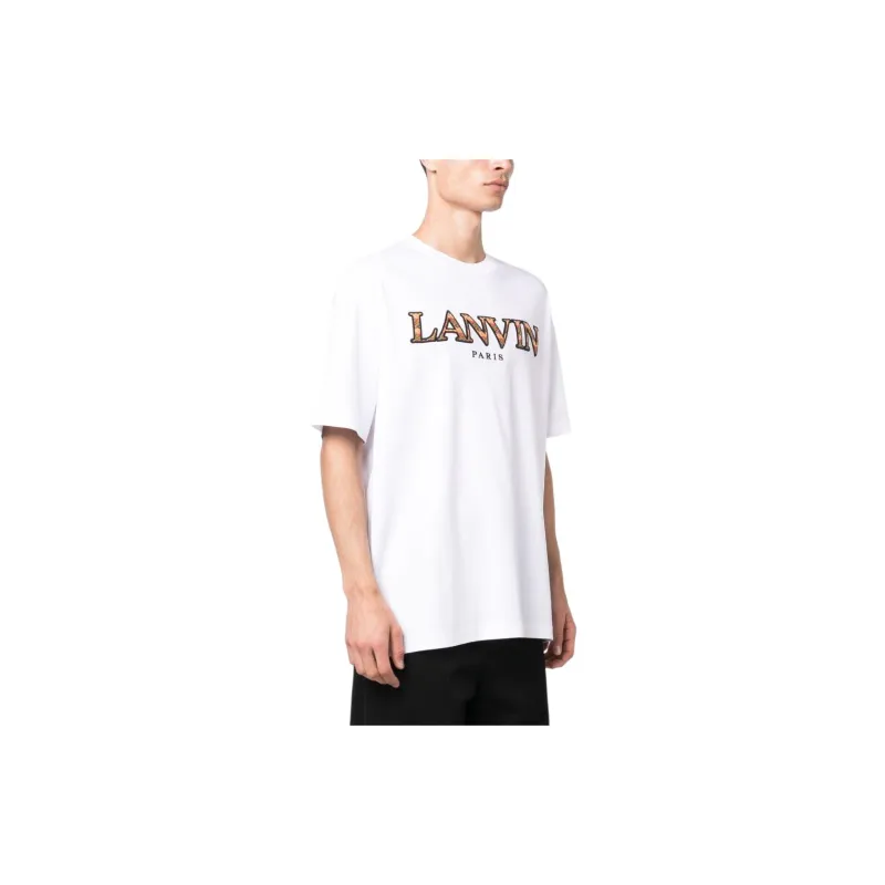 Lanvin Classic Curb Embroidered T Shirt-4