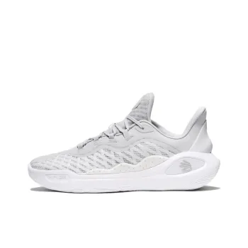 Under Armour Curry 11 Anti Slip Wear Resistant Low Top Basketball Shoes Unisex Gray White