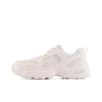 New Balance NB 530 Bungee Anti Slip Wear Resistant Low Top Kids' Running Shoes White Pink Teenagers