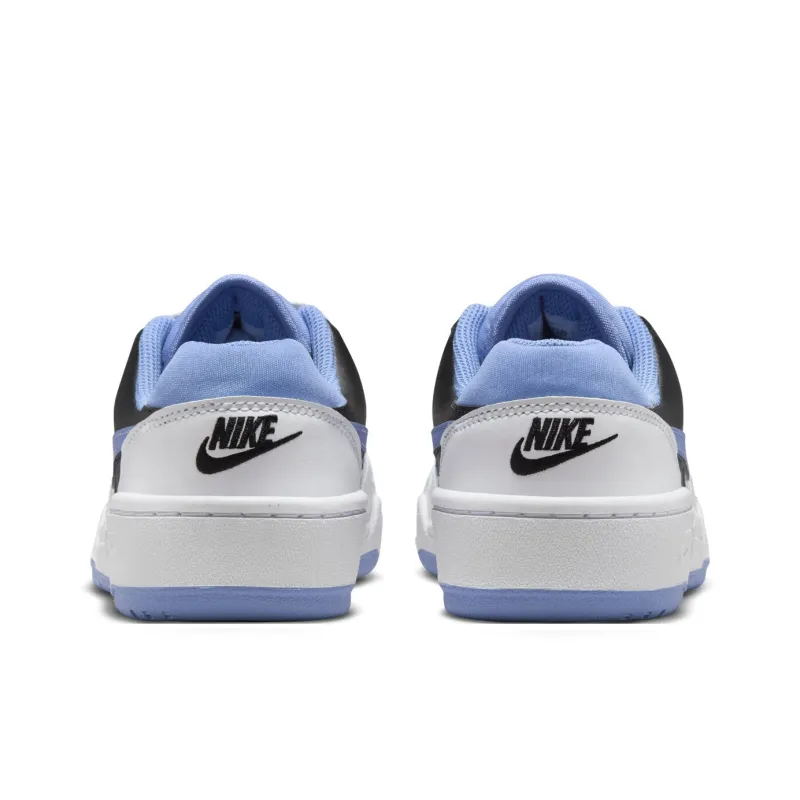 Nike Full Force Anti Slip Wear Resistant Low Top Kids' Skateboarding Shoes White Blue Black Unisex-4