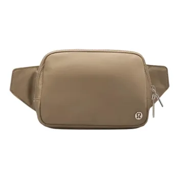 Lululemon Everywhere Recycled Polyester Fanny Pack Large Size Unisex Light Yellow Brown/Mohave Brown/Bone Multicolor