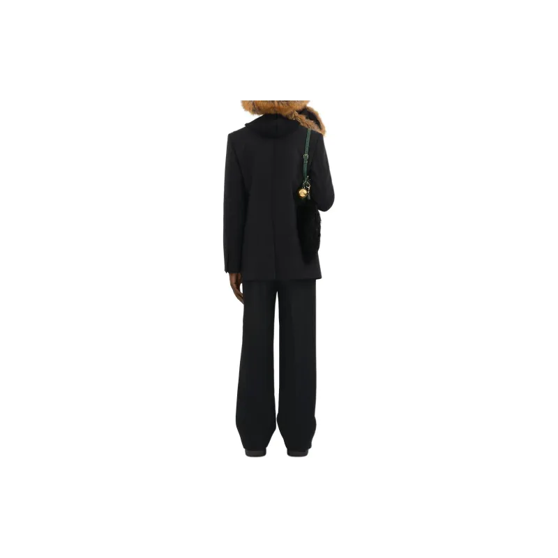 Burberry Straight Leg Wool Trousers-2