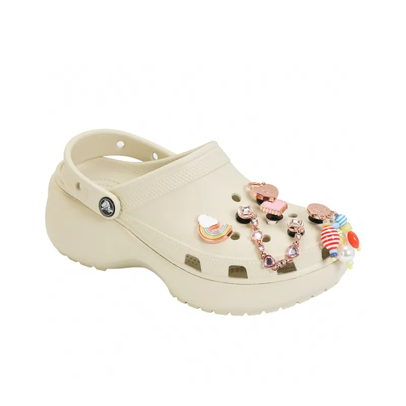 Crocs Classic Platform Clog Bone Women's-8