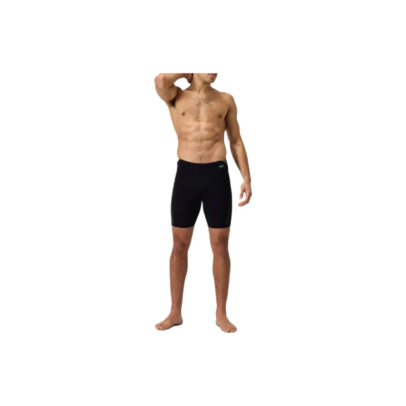 Speedo Adult Pace Cap Black Swimming Shorts Men Gray-2