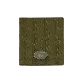 LACOSTE Cow Leather Wallet Men's Green