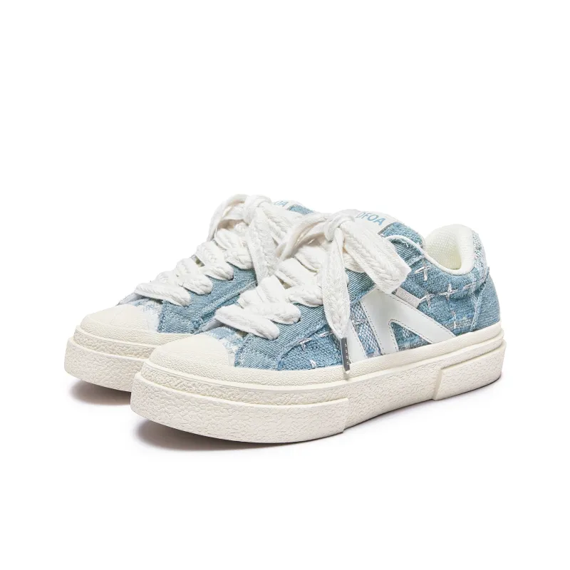 DFOA Low Top Skateboard Shoes Unisex Sky Blue-2
