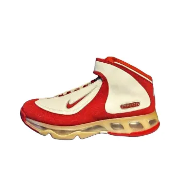 Nike Air Max 360 Anti-Slip Wear-Resistant Mid-Top Vintage Basketball Shoes Unisex Red