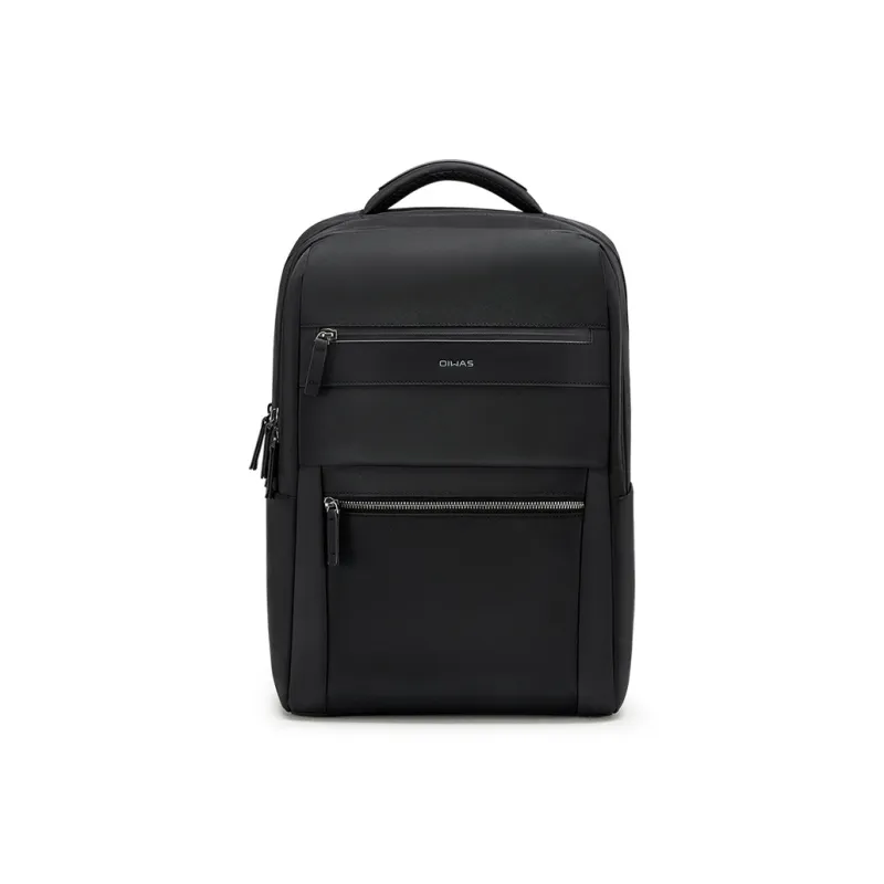 OIWAS Fabric Travel Backpack Laptop Bag Men's Black-0