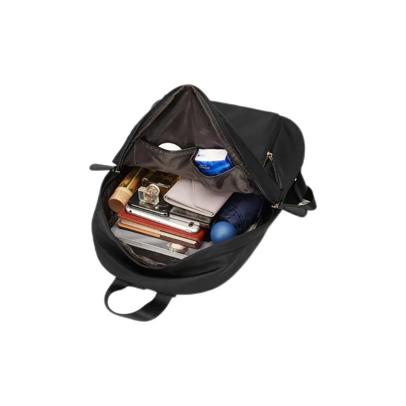 CORALDAISY Fabric Backpack Women's Knight Black-4