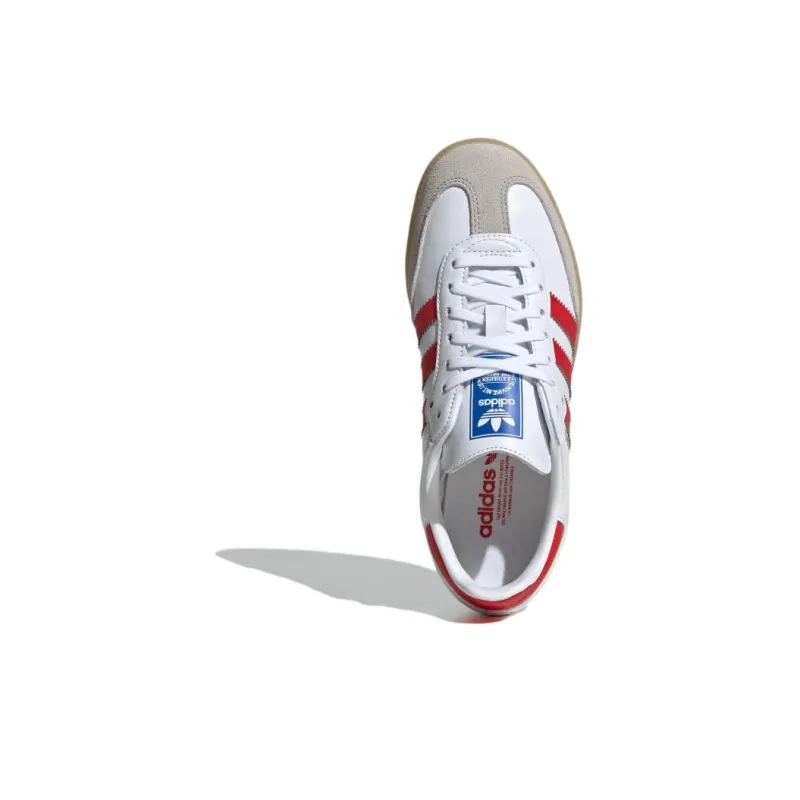 Adidas Samba OG J 'White Collegiate Red Gum'-4