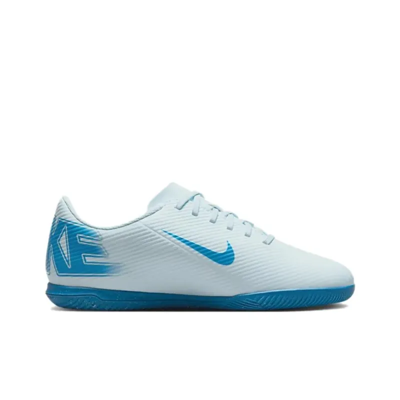 Nike Mercurial Vapor 16 Anti Slip Wear Resistant Low Top Kids' Soccer Shoes Blue Teenagers-1