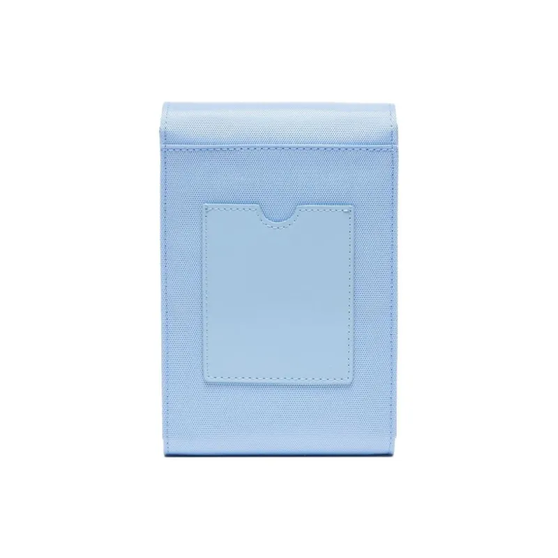 LACOSTE Nylon One Shoulder Crossbody Cell Phone Pouch Men's Light Blue-2