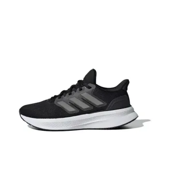 Adidas Anti Slip Wear Resistant Low Top Kids' Running Shoes Black White Teenagers