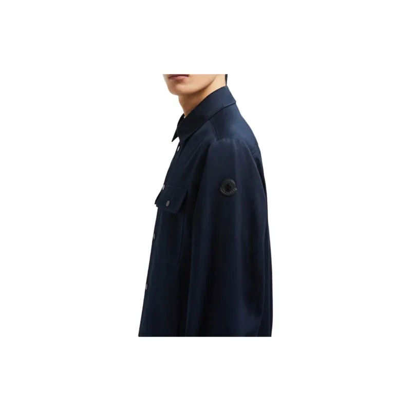 Moncler Collared Button Up Denim Jacket-4