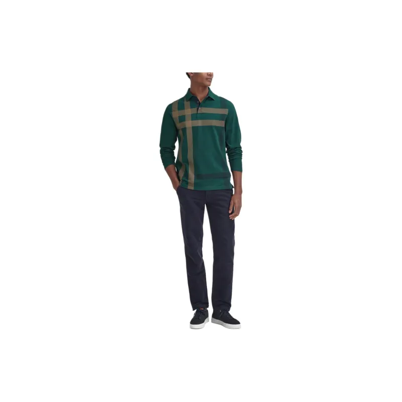 BARBOUR SS24 Polo Shirt Men's Mint Green-1