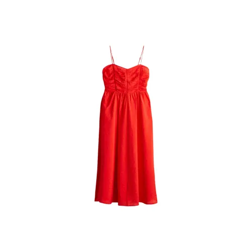 H&M Slip Dresses Women's Bright Red