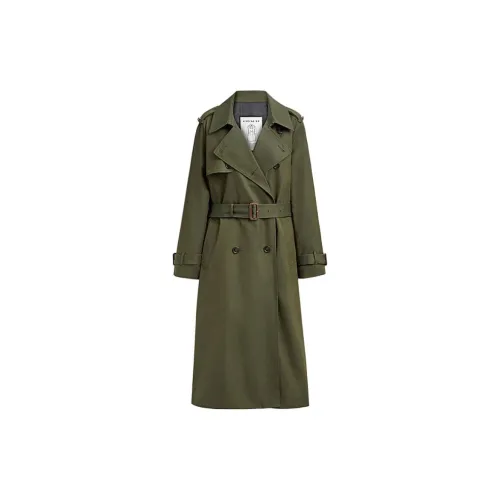 COACH Trench Coats Women's Green