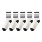 White Stripes *5[Antibacterial Deodorizing Cotton Socks]
