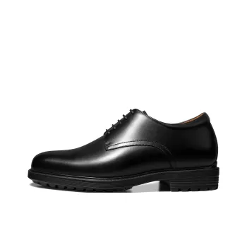 Zuti British Business Formal Versatile Derby Shoes Casual Shoes 6.5cm Men's Black