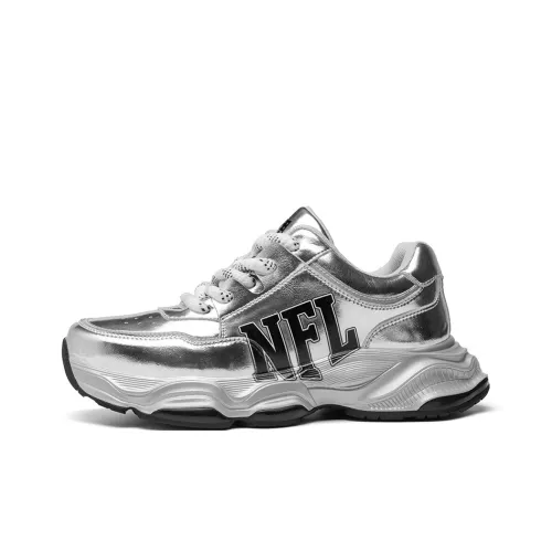 NFL Chunky Sneakers Men Low-Top Gray