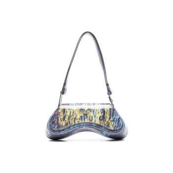 DIESEL Polyurethane Crossbody Bag Shoulder Bag Women's Purple Multicolor