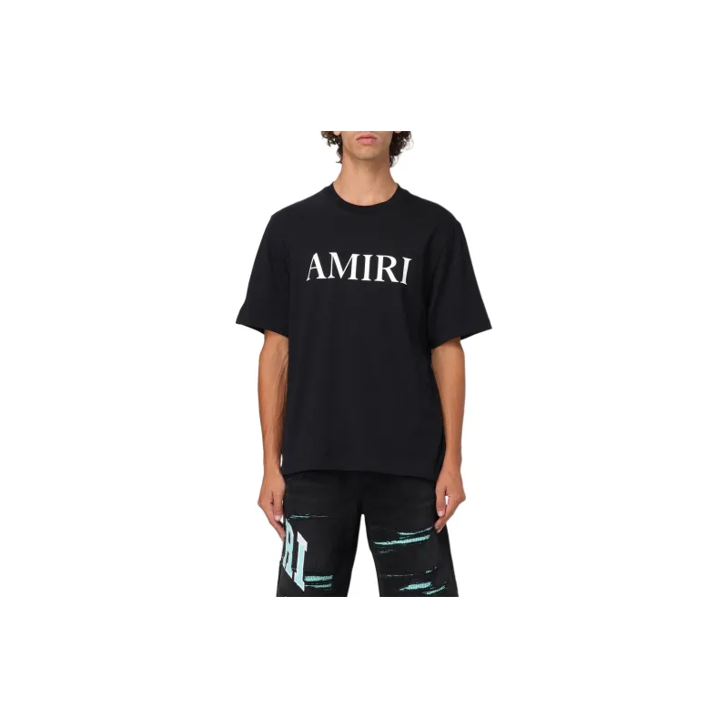 AMIRI Logo Printed Crewneck T Shirt-4