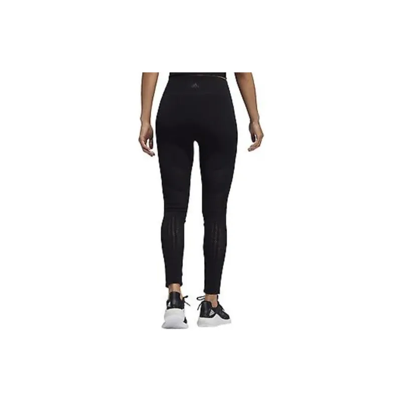 Adidas Warp Knit High Rise Athletic Trousers Women's Black-3