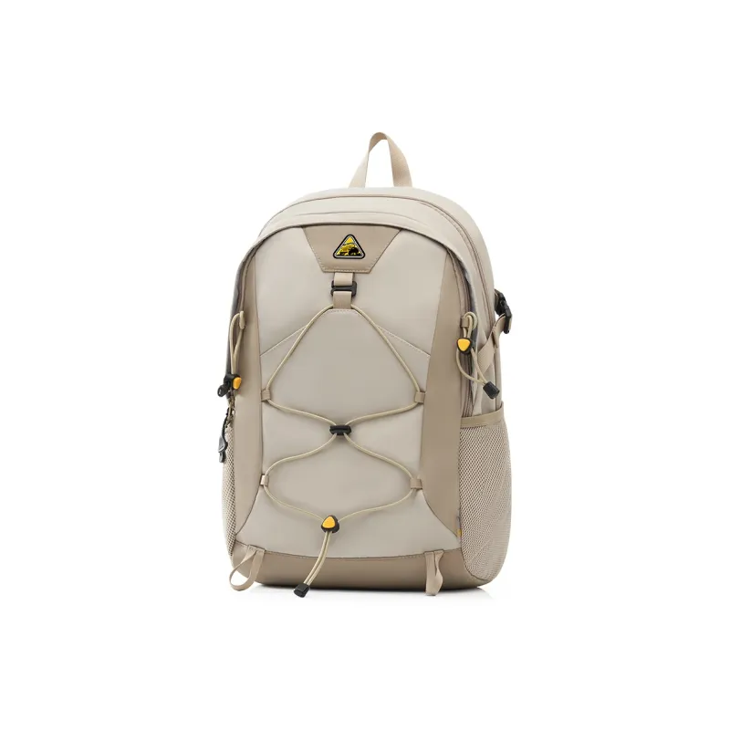 OIWAS Fabric Backpack Travel Backpack Regular Unisex Warm Sand/Forest Green/Black-2