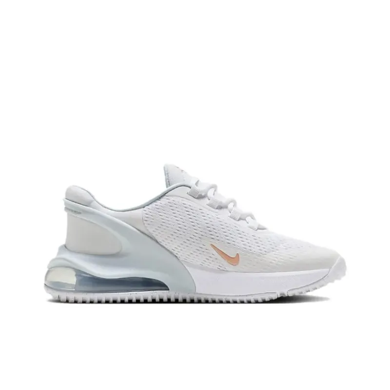 Nike Air Max 270 Cushioning And Breathable Low Top Kids' Running Shoes White Teenagers-1