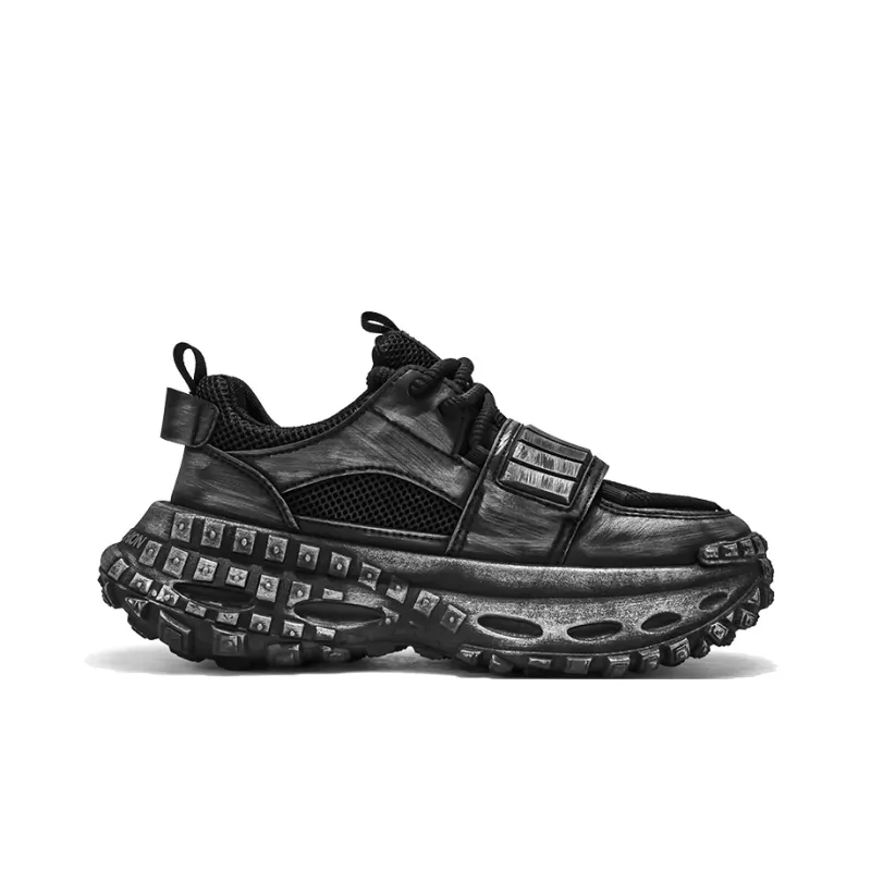 DM Trendy Versatile Minimalist Style Low Top Chunky Sneakers Men's-5