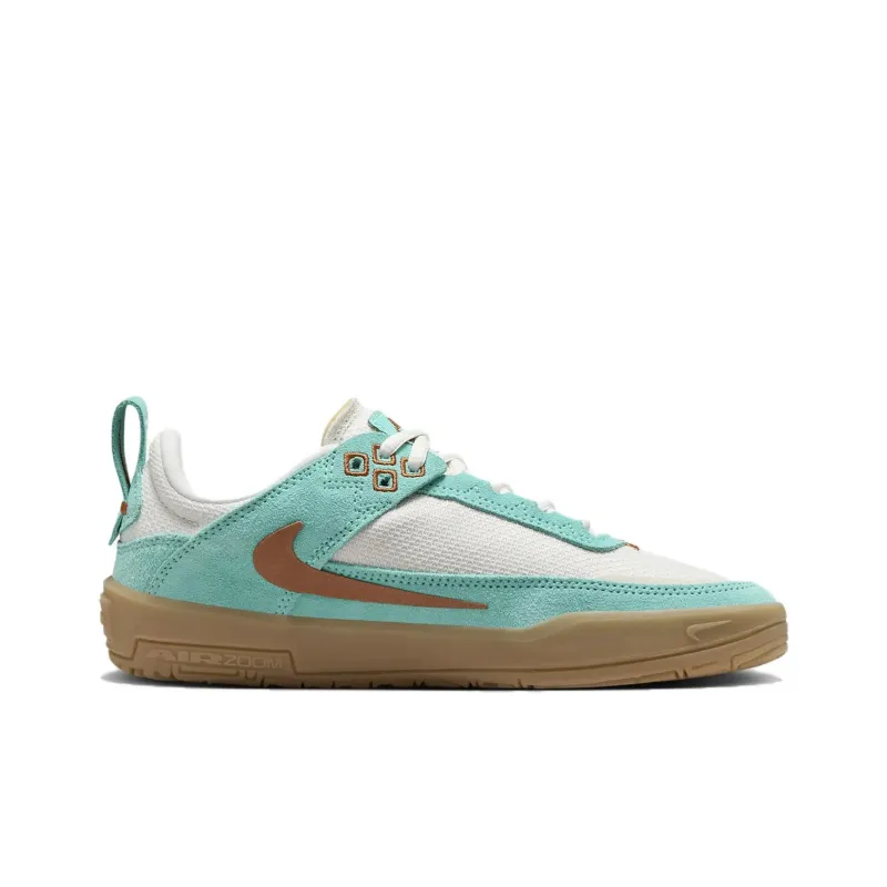 Nike SB DAY ONE Anti Slip Wear Resistant Low Top Kids' Skateboarding Shoes White Blue Unisex-1