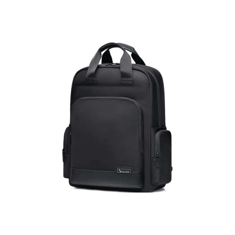 OIWAS Fabric Laptop Bag, Backpack, Travel Backpack Men's Black/Rock Stone Green-1