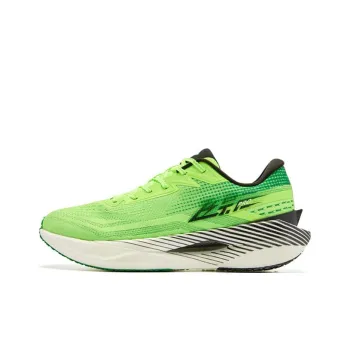 QIAODAN Flying Shadow PRO Wear Resistant Slip Resistant Low Top Carbon Plate Marathon Running Shoes Men's White Green