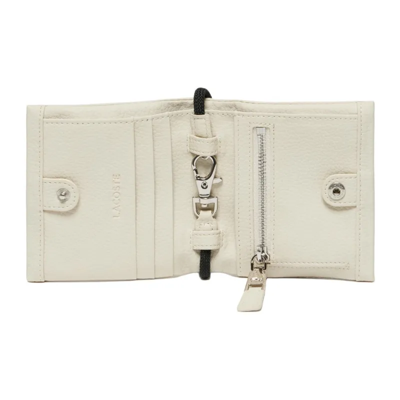 LACOSTE Polyurethane Wallet Mini Women's White-3