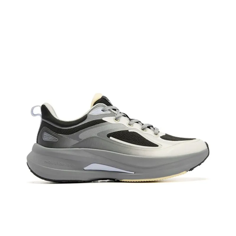 QIAODAN Durable Cushioning Low-Top Casual Running Shoes Women's Gray Black-1