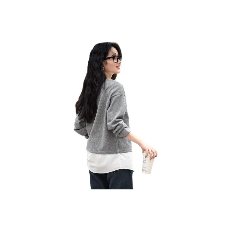 Mo Han Yi Mei FW24 Sweatshirt Women's Gray-1