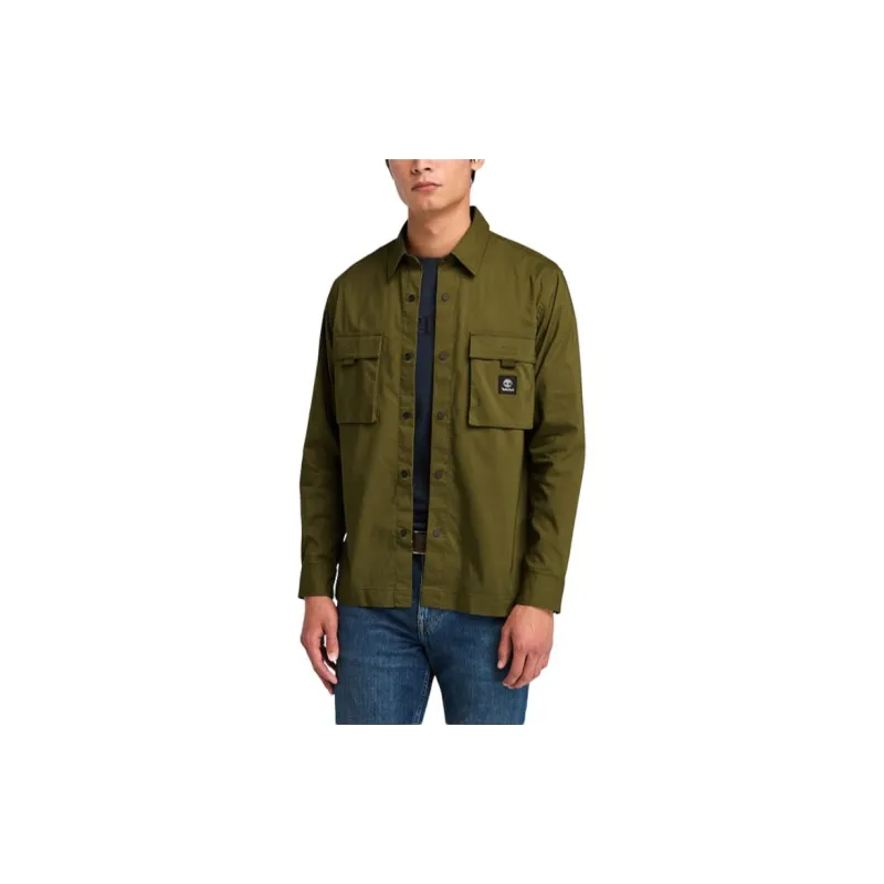 Timberland Shirt Men's Dark Olive Green-2