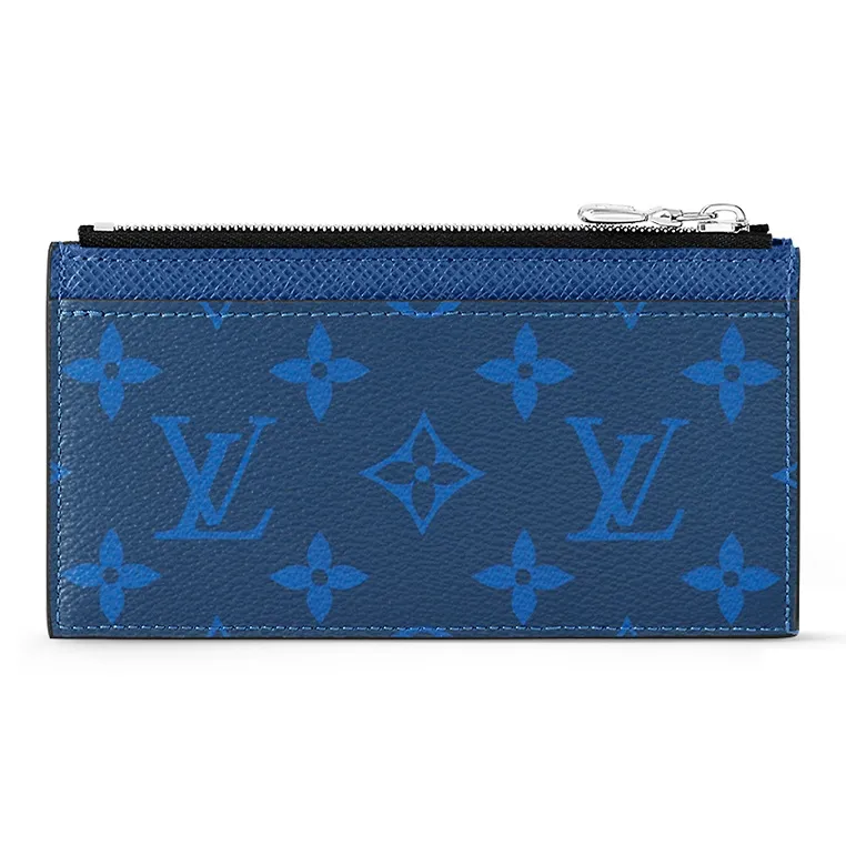 LOUIS VUITTON Coin Card Holder Monogram Pacific Taiga Blue-2