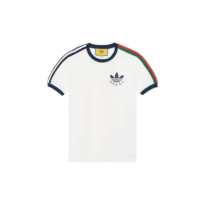 GUCCI X Adidas Logo T-Shirt - POIZON GUCCI X Adidas Logo T-Shirt - POIZON