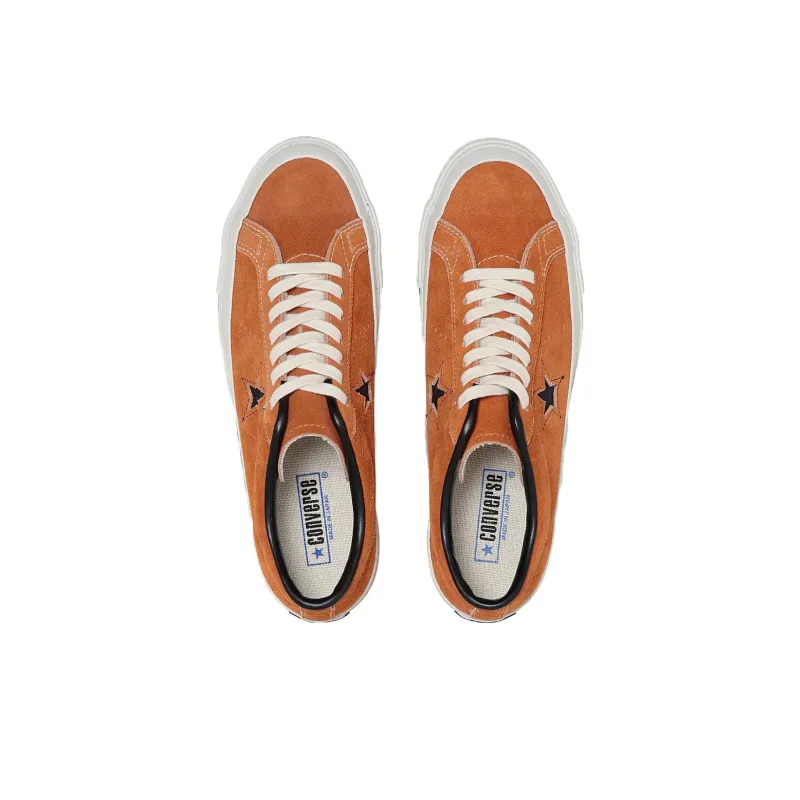 Converse One Star Abrasion Resistant Low Top Skateboard Shoes Unisex Orange-3