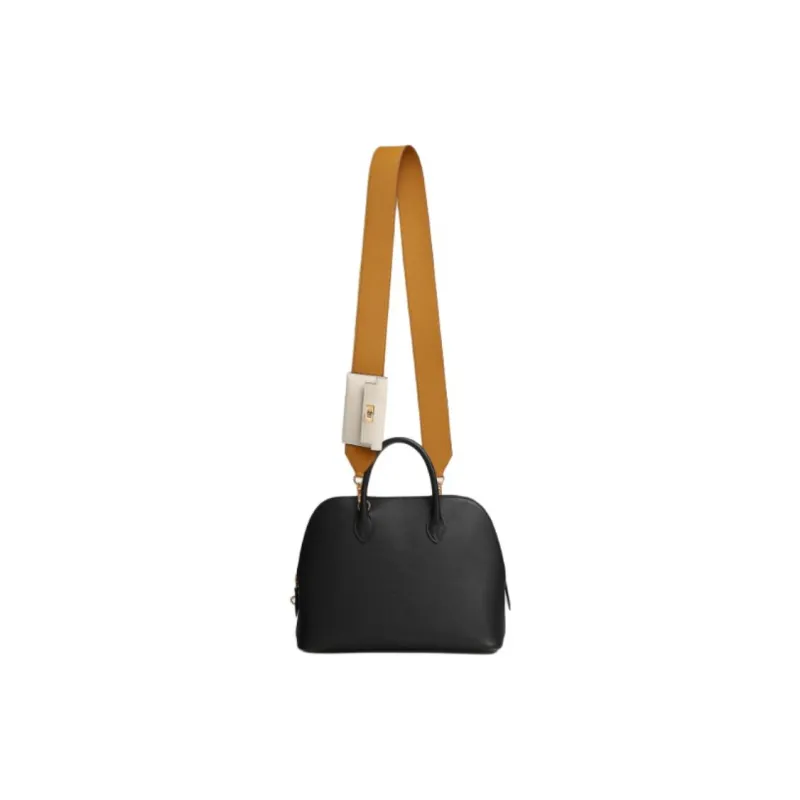 HERMES Kelly Pocket Swift Leather With Epsom Calfskin Bag Strap Women's Brown & Beige-2