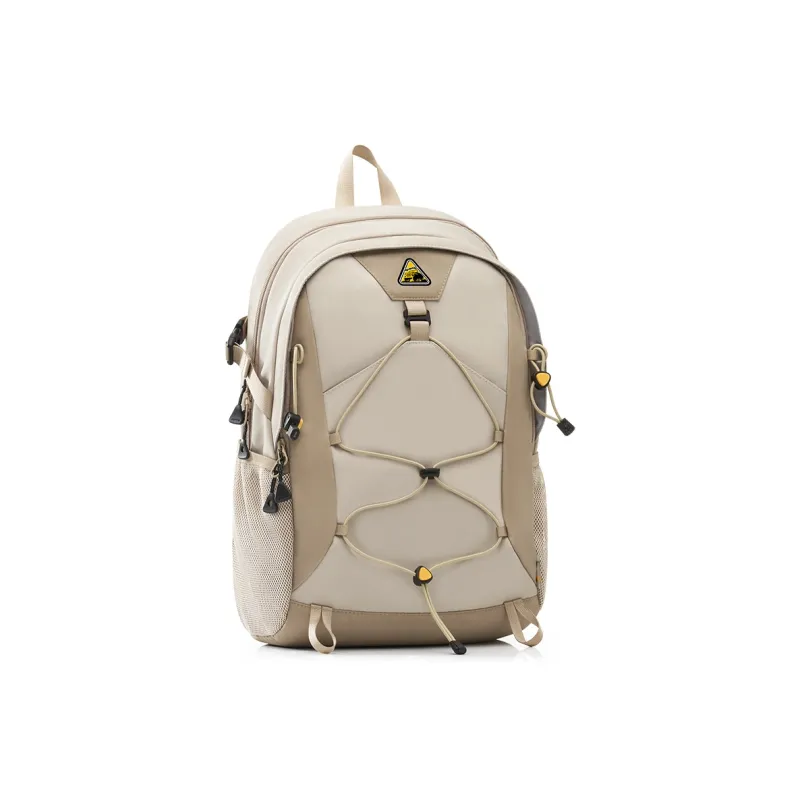 OIWAS Fabric Backpack Travel Backpack Regular Unisex Warm Sand/Forest Green/Black-1