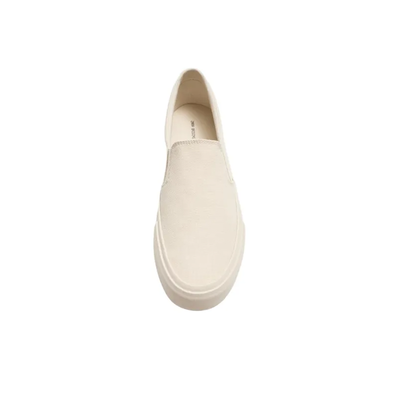 ZARA Wear-Resistant Low-Top Skateboard Shoes Men's White-3