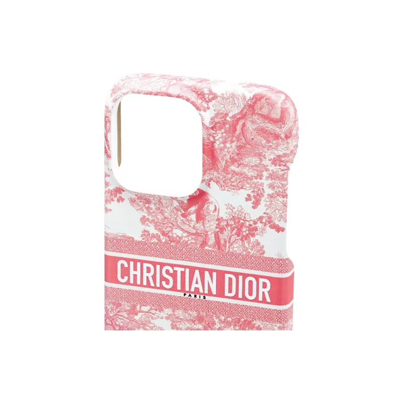 DIOR Leather Material Fashion Phone Cases Compatible With IPhone 15 Pro Max Girlish-2