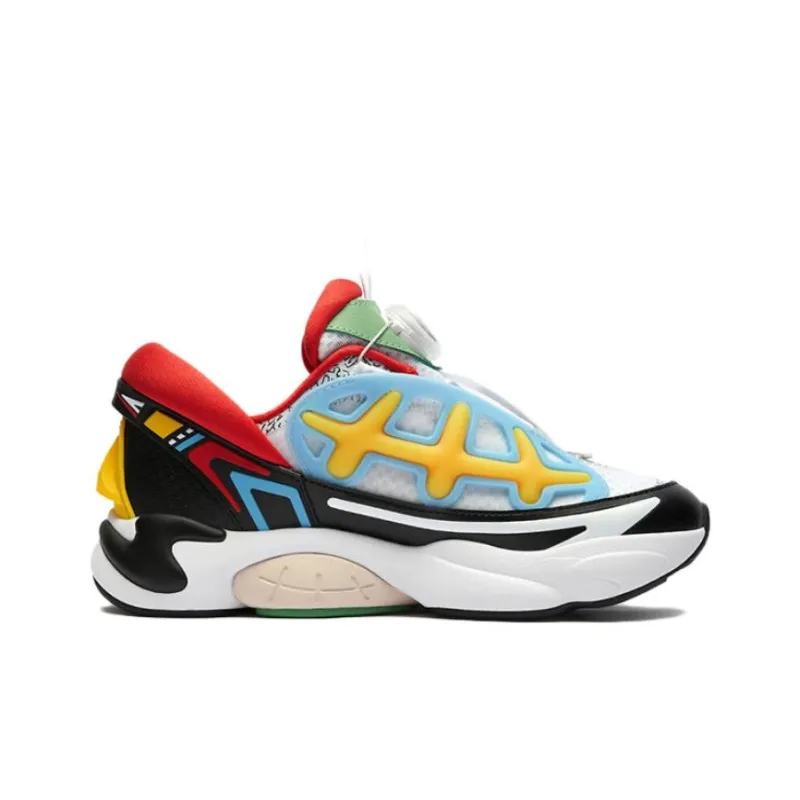 FILA KIDS BOA Anti Slip Wear Resistant Low Top Kids' Running Shoes White Black Teenagers-1