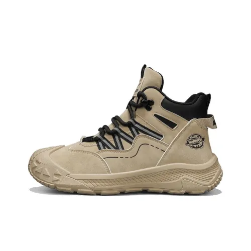 Warrior Wear Resistant Slip Resistant Cushioning High Top Casual Shoes Men's