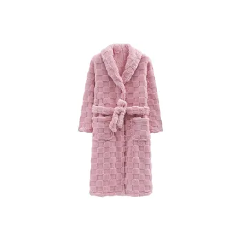 Qiao Ni Tong Pajama Robe Women's Pink